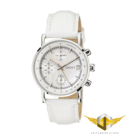 DKNY LADIE'S LUXURY DRESS CHRONOGRAPH WHITE WATCH NY4528