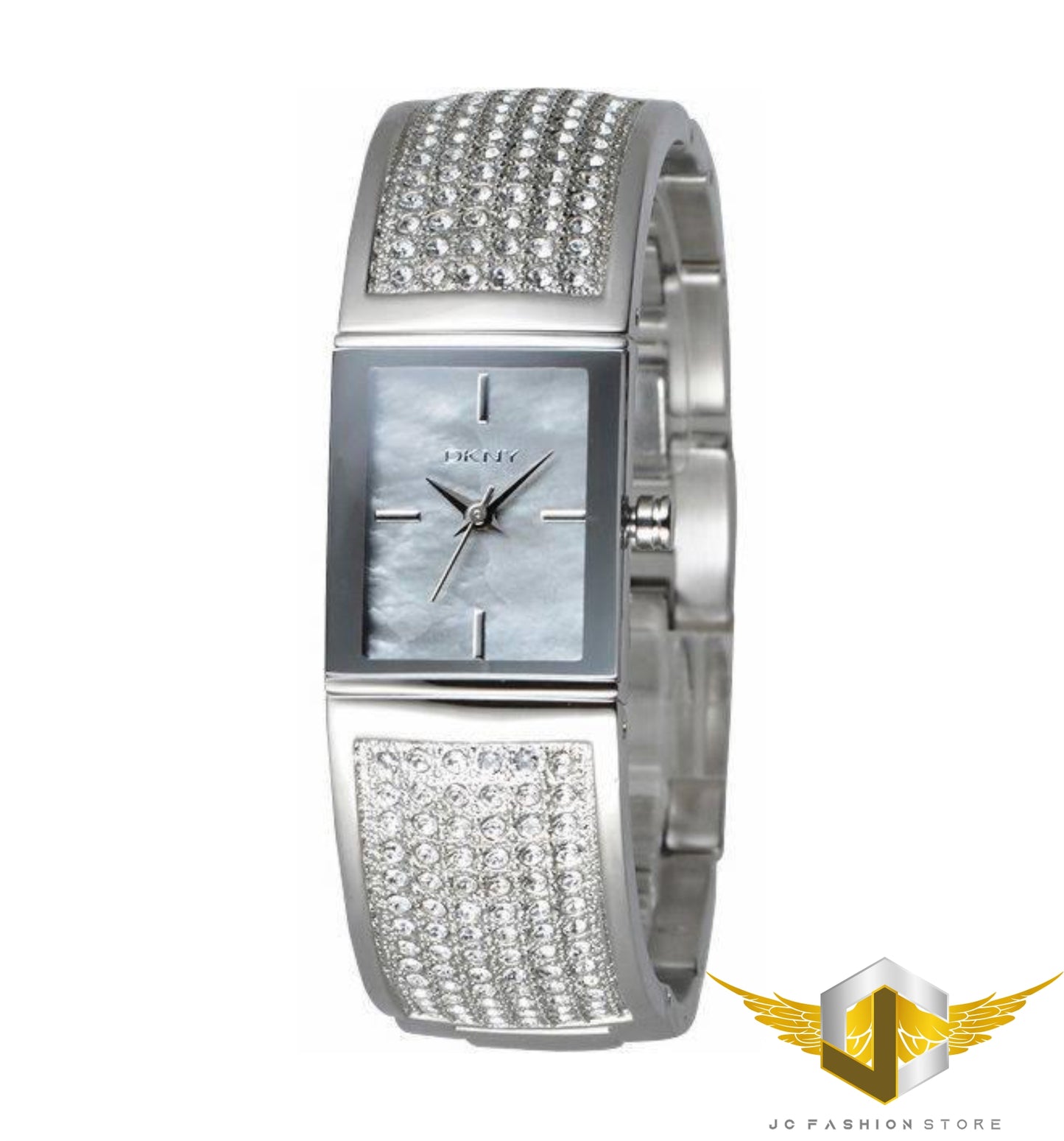 DKNY SILVER CRYSTALS LADIES SILVER HOT DESIGNED WATCH NY4733