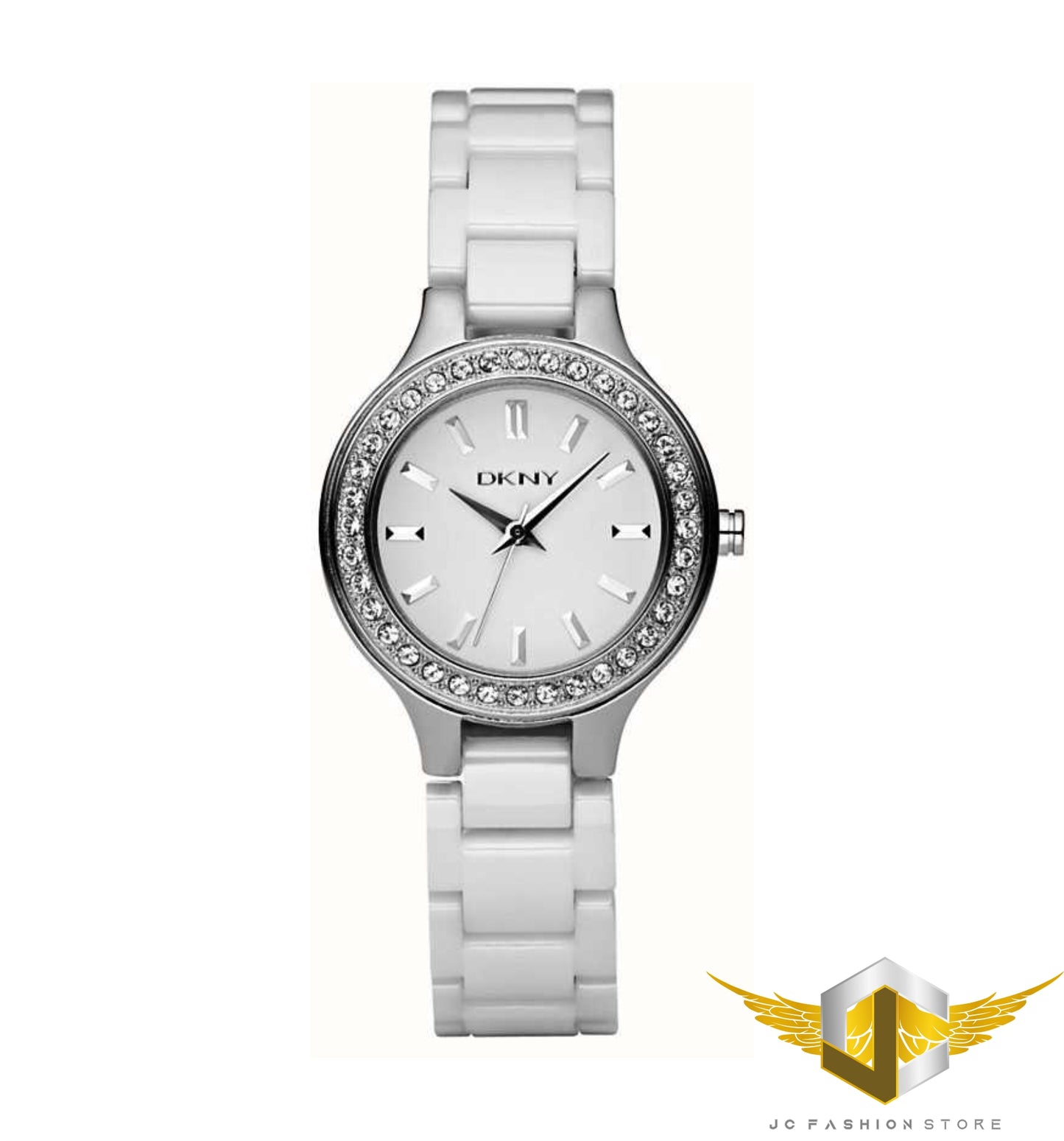 DKNY SEXY WOMEN'S LUXURY WHITE CERAMIC WATCH NY4982