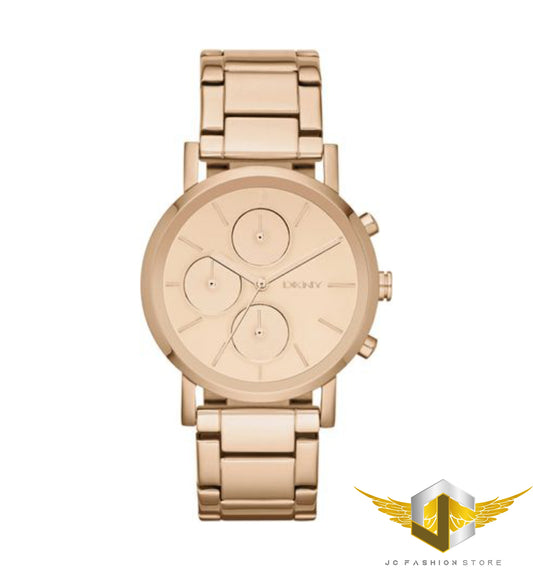 DKNY LADIE'S MIRROR DIAL ROSE GOLD CHRONOGRAPH WATCH NY8862