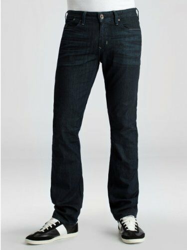 GUESS MEN'S JEANS STRAIGHT LEGS BATTLESHIP WASH Sz. 32