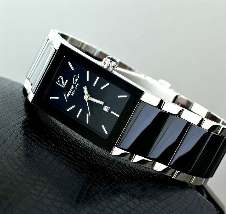 KENNETH COLE LADIE'S 2 TONES BLACK CERAMIC WATCH KC4740