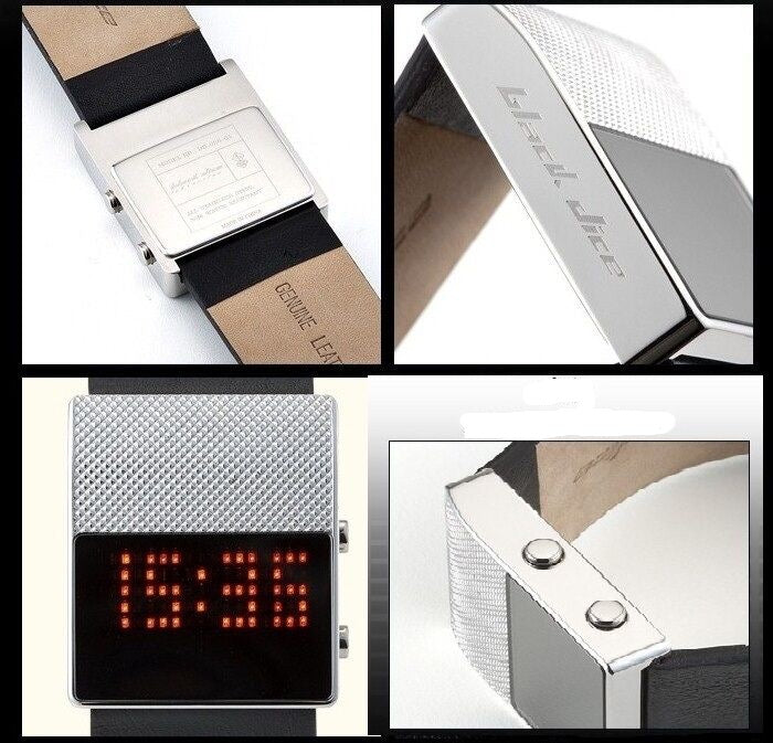 BLACK DICE MEN'S WITHOUT EXPRESSION MIRROR LED WATCH BD-056-04